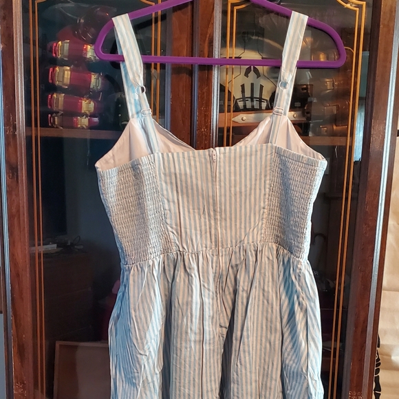 Hot Topic Blue and white striped Dress - Picture 2 of 9
